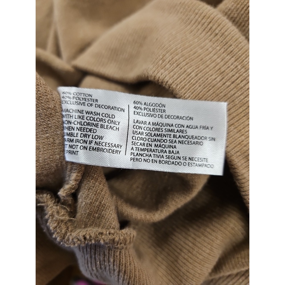 US Polo Assn. Men's Textured Quarter Zip Sweater Sz Large Tan / Brown - Picture 12 of 12